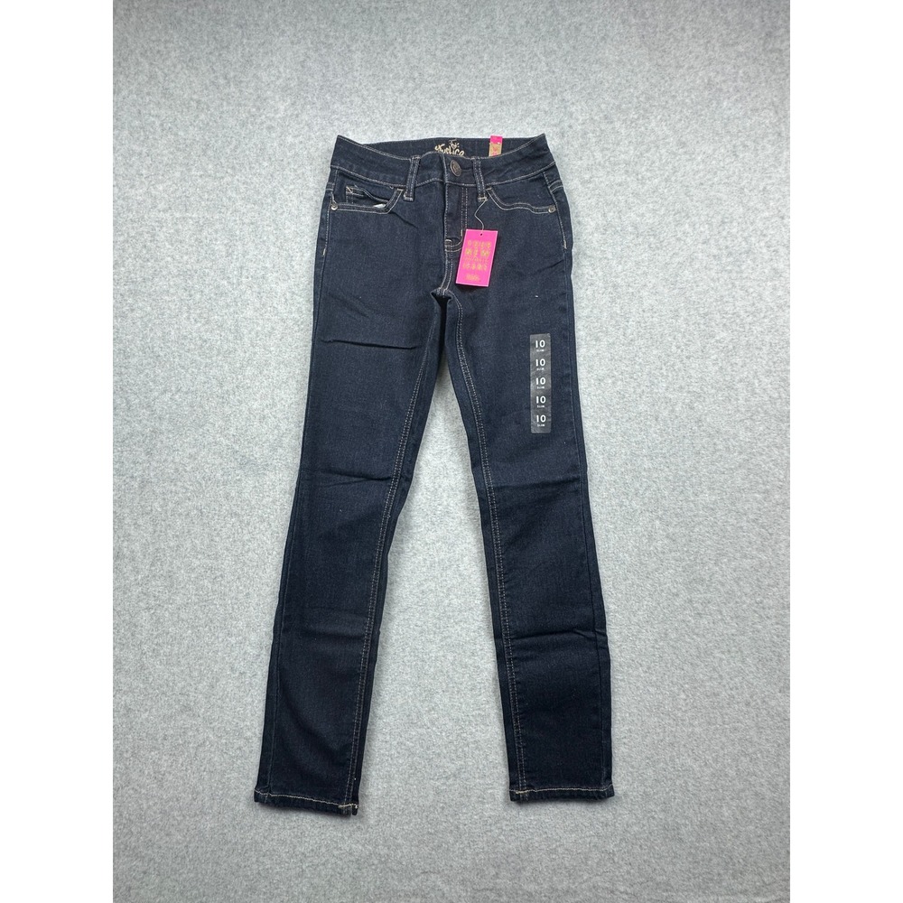 Justice Girls Super Skinny Jeans Dark Wash Simply Low Slim Size 10 Slim NWT